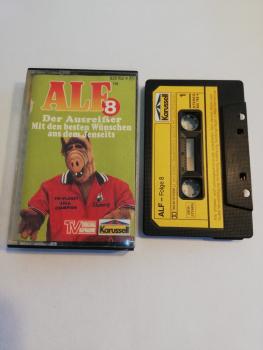 Alf Folge 8 Der Ausreißer/Mit den besten Wünschen aus dem Jenseits Schwarz mit Gelben Aufkleber 835762-4 Karussell(Innencover beschrieben)